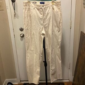 Vintage Talbots High-Waist Straight Leg Twill 5-pocket Jeans pale Yellow 16